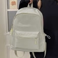 thumbnail image 5 of Fgnfyis Girls School Backpack Minimalist Style Large Capacity Casual Lightweight Fresh Junior Senior High Students Kids Backpack White, 5 of 5