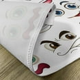 thumbnail image 5 of Ambesonne Cartoon Place Mats Set of 4, Hand Drawn Faces, Standard Size, Multicolor, 5 of 6