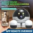 thumbnail image 3 of Patrol Buddy Robot Camera, Patrol Buddy Pet Camera, Robot Cameras on Wheels, 2025 New Indoor Movable Security Monitor with App Remote Control, with 2-Way Talk, Night Vision, for Cats Dogs (+32G), 3 of 7