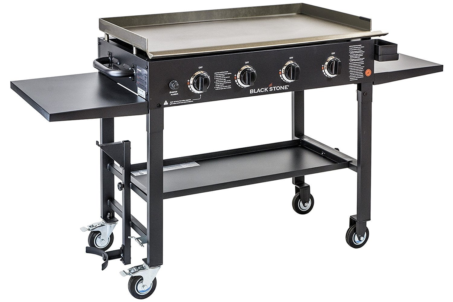 4-burner Blackstone 36 inch Outdoor Flat Top Gas Grill Griddle Station ... 