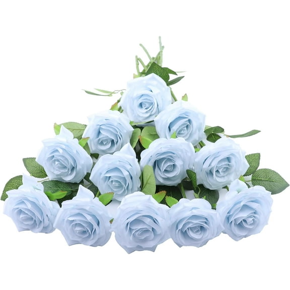 Artificial Rose Flower Dusty Rose Flowers Silk Flowers pcs with Long Stem Silk Roses Bouquet for Wedding Bridal Shower Party Home Decoration