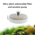 thumbnail image 4 of Tnobhg Aquarium Small Fish Tank Filter Ultrathin Quiet Submersible Aeration Filter Multifunctional Sponge Turtle Tank Round Filter, 4 of 7