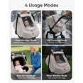 thumbnail image 3 of Funda Impermeable para Silla de Auto para Bebé TinlyFinly en Beige, 3 of 7