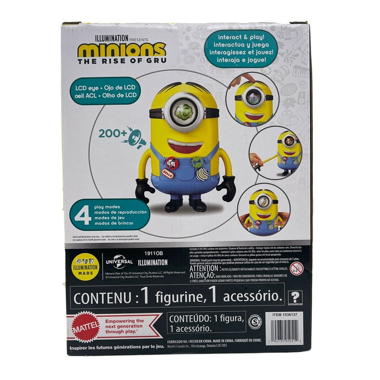 Figurine Minions Otto Interactive - 20 Cm, Articulée, Avec Sons Et Phrases Amusantes