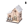 thumbnail image 3 of Christmas LED Light Wooden House Luminous  Christmas Decorations Kids Gift, 3 of 5