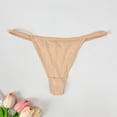 thumbnail image 2 of Panties for Women,Seamless Thong Underwear For Women Sporty Triangle Panties Everyday Comfort Style,Womens Underwear,Beige,L, 2 of 3