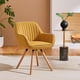 thumbnail image 1 of Silla Sillón FurnitureR Silla de Comedor Individual Giratoria 360° Amarillo, 1 of 9