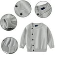 thumbnail image 4 of YTDSCS Baby Kids Boys Button-Down Cardigan Sweater Toddler V-Neck Knit Tops 2-7 Years Spring Fall Thin Cardigan Jacket for Boys, 4 of 9
