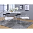 thumbnail image 3 of Pemberley Row Acrylic Clear Dining Chair U Shape 24.5"H Unassembled, 3 of 3