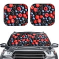thumbnail image 2 of Vsdgher Variety Of Fruits And Berries Print Car Windshield Sun Shade, Reflective Sunshade Window Sunshade Sun Visor Protector Fit for Cars,Trucks,SUVs-Medium, 2 of 6