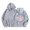 Z&Light Gray626, variant on Puliio Women's Hoodie Coastal Cowgirl Sunset Wave Graphic Print Oversized Soft Long Sleeve Vacation Sweatshirt With Front Pocket