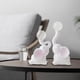 thumbnail image 1 of 2x Pareja Estatuas de Elefantes Escultura Animal Mesa Moderna Centro de Mesa Adorno Figura de Resina para Entrada Dormitorio Gabinete Mesa Estantería BLESIY Estatuilla de elefante, 1 of 8