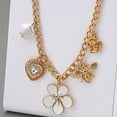 thumbnail image 5 of Tilga Gold Layered Necklaces For Women, 3PS Chunky Two Tone Necklace Silver Coin Pendant Paperclip Stacked Chain Trendy Statement Jewelry Gift, 5 of 6