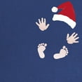 thumbnail image 2 of CafePress - Santas Little Surprise Baby Hands And Feet Materni - Maternity Dark T-Shirt, 2 of 3