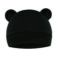 thumbnail image 5 of Summer Short Sleeve Baby Hats for Kids White 4 Pieces Newborn Hat Bear Ears Infant Caps Boy Girl Toddler 0 6 Months, 5 of 7