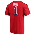 thumbnail image 3 of Men's Red Ole Miss Rebels #1 Dad Logo T-Shirt, 3 of 3