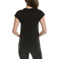 thumbnail image 2 of Gracia womens  Flower Embroidered Top, s, Black, 2 of 3