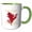 Green/White, variant on 3drose, New Jersey Territory Tree the Northern Red Oak, 15oz Mug