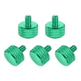 thumbnail image 1 of 5 Pcs Vis à Pouce Mollées Tête Plate M4x6mm pour Cartes Graphiques, Vert Armée, 1 of 6