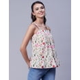 thumbnail image 2 of Moomaya Printed Sleeveless Tops For Women, Square Neck Strap Shoulder Summer Tank Tops, 2 of 9