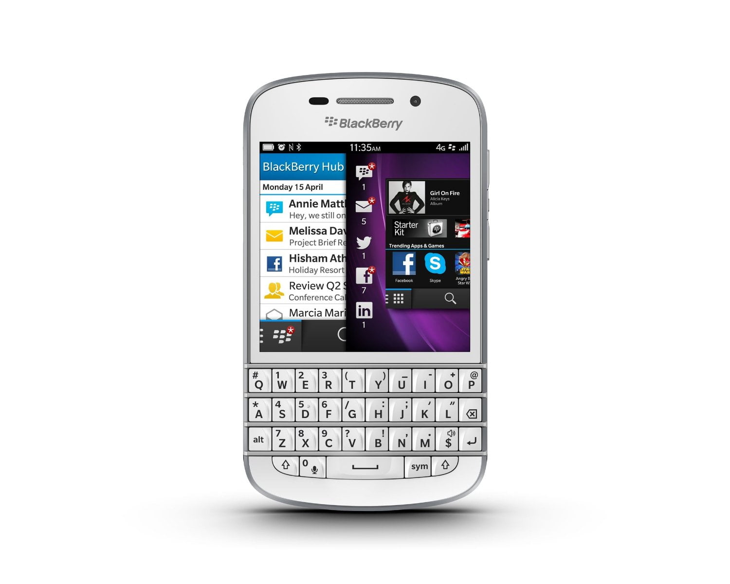 Blackberry Q10 Unlocked Cellphone 16gb White Walmart Com