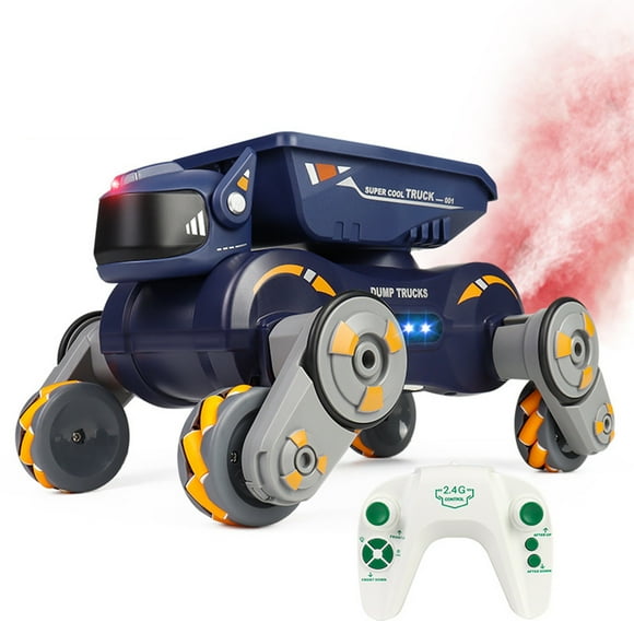 Toys under $5! kkbbma Car Toys for Boys Clearance, Eight Wheels Mechanical Dog Intelligent Gesture Sensor Remote Control Children's Toy Car With Lights Music Spray Car
