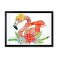 thumbnail image 3 of Designart Christmas Lama Ready For Santa II Tropical Framed Wall Art, 3 of 4
