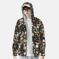 thumbnail image 2 of Vsdgher Sweat à Capuche Imprimé Floral Insectes pour Hommes Femmes, Manches Longues Protection Solaire Pêche Course Natation-3TG, 2 of 7