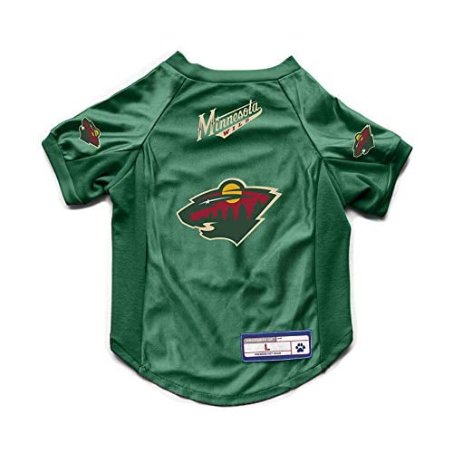 Littlearth NHL Minnesota Wild Stretch Pet Jersey, Team Color, Small