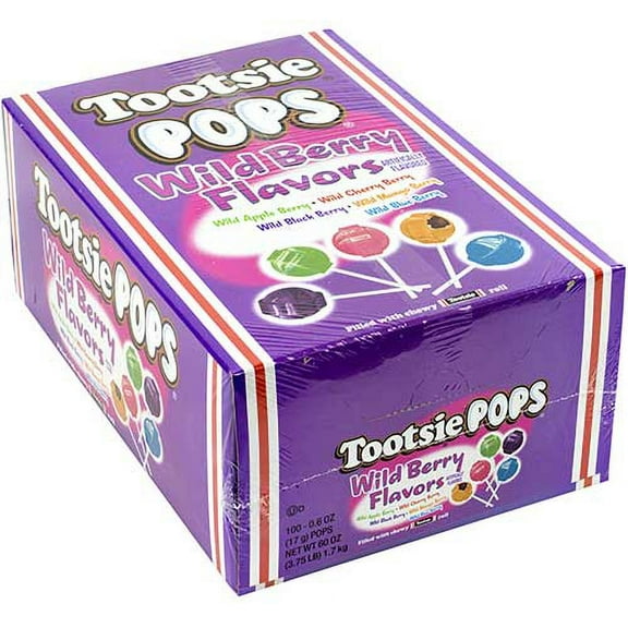 Tootsie Pops Wild Berry, 100 ct.