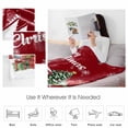 thumbnail image 4 of Christmas Truck Dwarfs Throw Flannel Blanket 50x60In Winter Snowflakes Red Xmas Super Soft Cozy Bed Blanket, Lightweight Plush Fuzzy Bed Throw for Bedroom Sofa Couch Living Room, 4 of 4