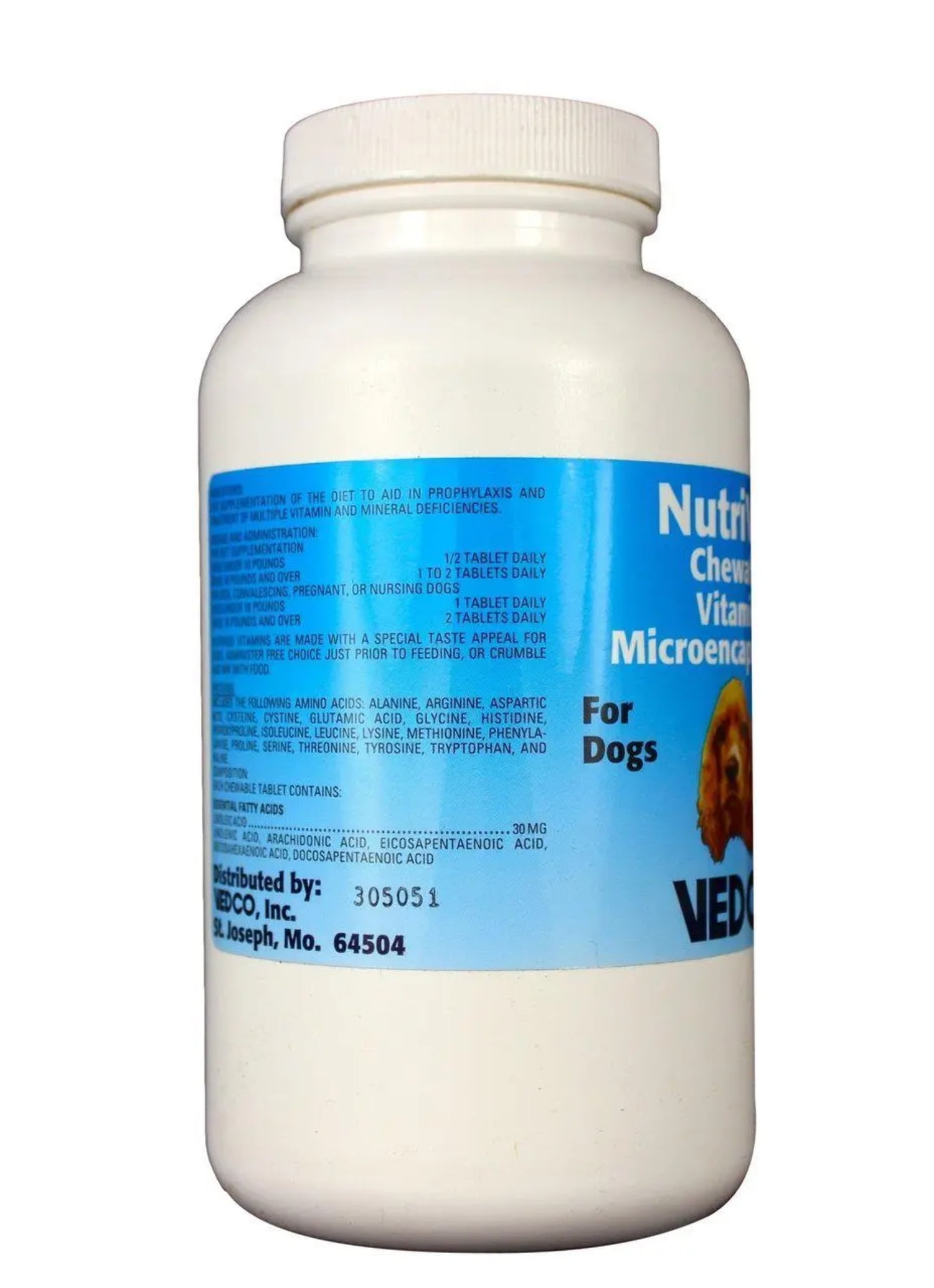 Vedco Health Pet NutriVed Chewable Vitamins for Dogs 180 Tablets Walmart