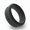 Black, variant on ISFJ Personality Types Beveled Silicone Ring for Men Women Wedding Band