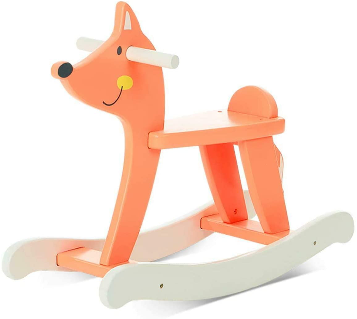 Rocking Horse Rocking Toy Montessori Rocker– Wooden Rocking horse Gift for Little Kids ROCKY Wooden Horse Toddler Rocker
