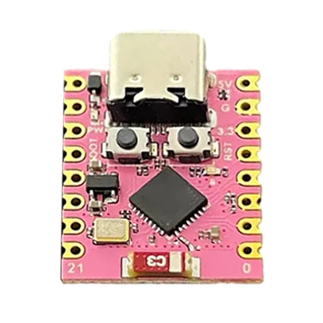 ESP32-C3 DIY Electronics Development Board WiFi 3.3-6V Power Supply ESP32 SuperMini Wireless Development Board Low Power Pink