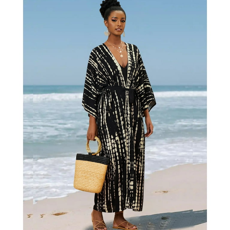 Plus size beach cover up wrap dress best sale