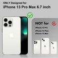 thumbnail image 2 of Magnetic for iPhone 13 Pro Max Case, [Compatible with Magsafe] [Military Drop Protection] [Built in Kickstand] Slim Shockproof luxury Plating Stand Case for iPhone 13 Pro Max 6.7'', Black, 2 of 18