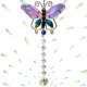 thumbnail image 4 of Paquete de 2 adornos de bola de cristal atrapasueños de cristal de mariposa para ventana, hogar, jardín al aire libre, 4 of 5