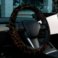 thumbnail image 6 of Halloween Spider Web 14.5 Inch Printing PVC Leather Car Wheel Covers Steering Wheel Covers Auto Accessories, 6 of 6