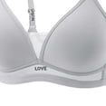 thumbnail image 4 of Gytharion Women's Thin Letter Shoulder Strap Bras Seamless Wireless Underwear Bras Small Chest Push-up Everyday Bra,36B-40B, 4 of 4