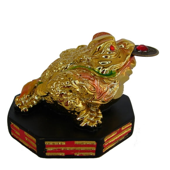 Feng Shui Import LLC Golden Money Frog on BaGua