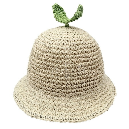 

Relanfenk Baby Hats Summer Cartoon Kids Boy Girl Breathable Straw Bucket Fisherman Cap Hat