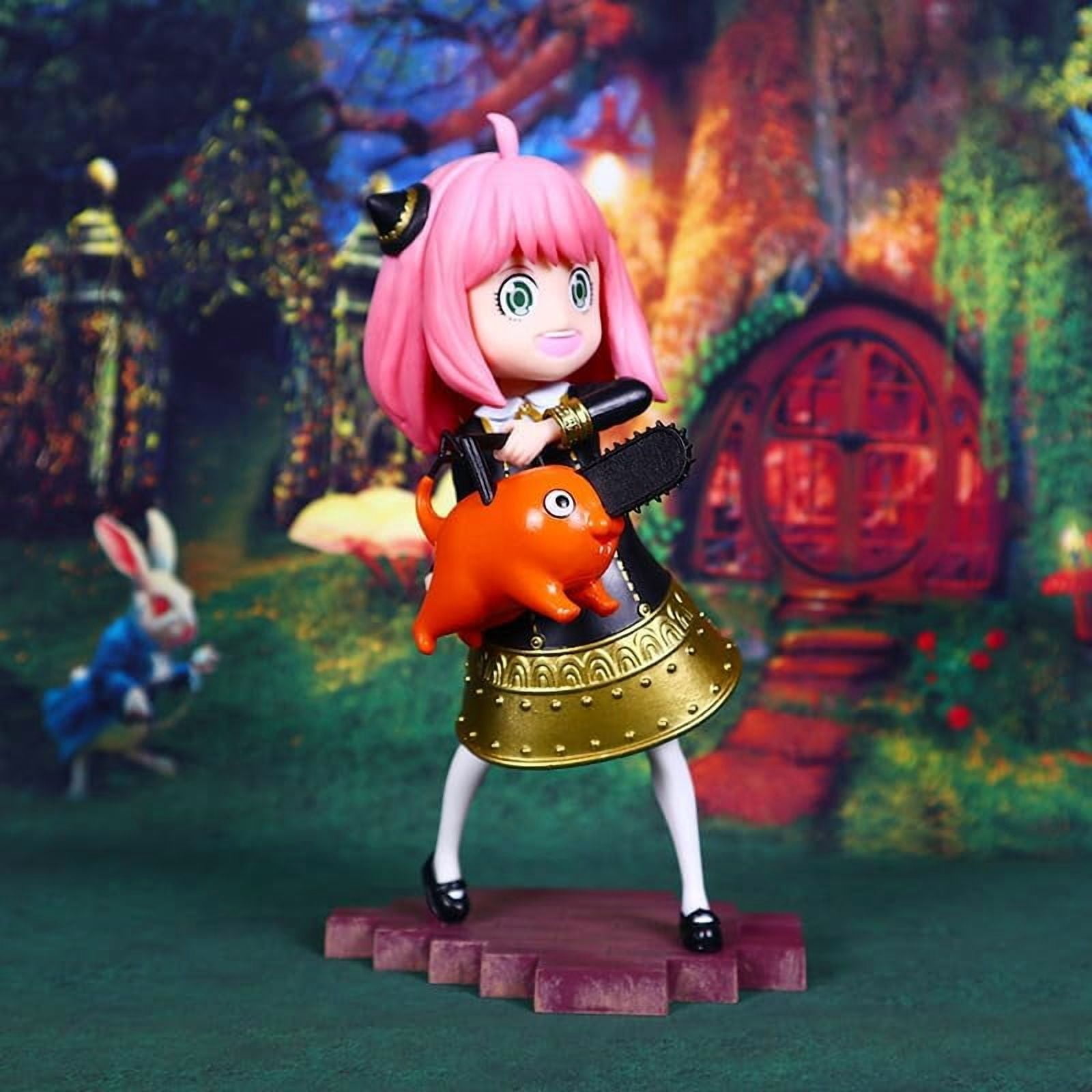 Newly Anya Figure Standing Anya Figurine 18cm/7.1inch Handmade PVC Anime Manga Game Character Cosplay Model Statue Collectible Craft Gift (a)