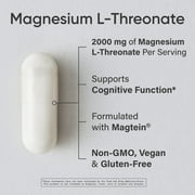 Sports Research® Magtein Magnesium L-Threonate Supplement 2000mg for Adults (90 Capsules)