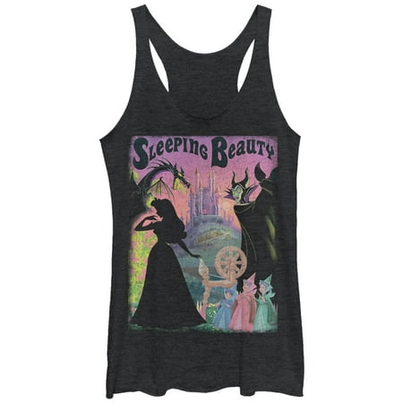 - Sleeping Beauty Women's Silhouettes Racerback Tank Top
