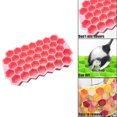 thumbnail image 3 of Bandejas para cubitos de hielo para congelador con tapa, 37 rejillas de silicona para moldes de cubitos de hielo pequeños, fácil de liberar, reutilizables en contenedores organizadores o cubos de, 3 of 5