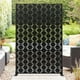 thumbnail image 1 of Yeshouse Panel de privacidad independiente para exteriores, ideal para patio, balcón y jardín. Divisorio decorativo de metal, resistente a la intemperie. Incluye soporte y accesorios, 1 of 7