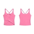 thumbnail image 6 of Xdegoge Womens Criss Cross Backless Athletic Tank Top Breathable Moisture Wicking Slim Fit Workout Yoga Gym Sports Compression Performance Activewear Daily Training Tees, 6 of 7