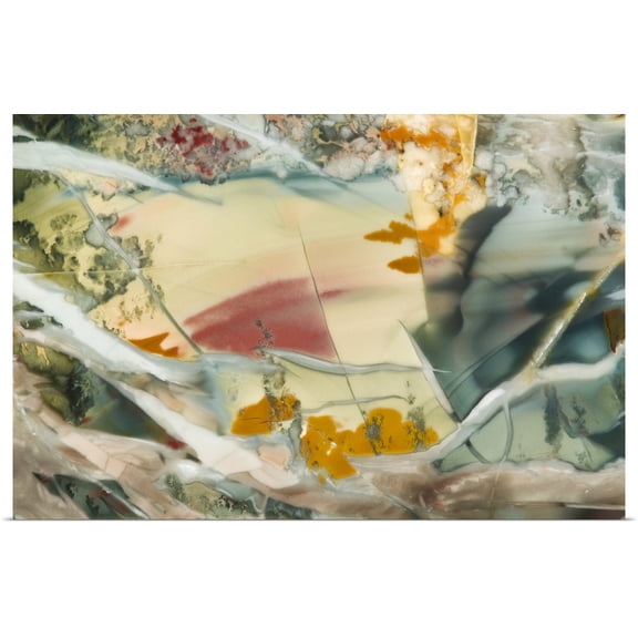 Great BIG Canvas | "Oregon, Owyhee River Valley. Close-up of Morrisonite Jasper stone" Art Print - 48x32