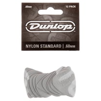Dunlop Nylon Standard Guitar Picks, .60mm, Light Gray, 12 Pack
